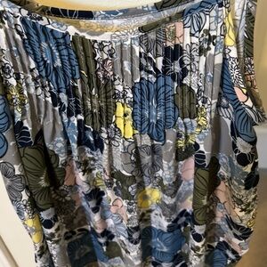 LOFT Outlet multicolor Floral Pleated Cami Tank - Size M cottagecore summer